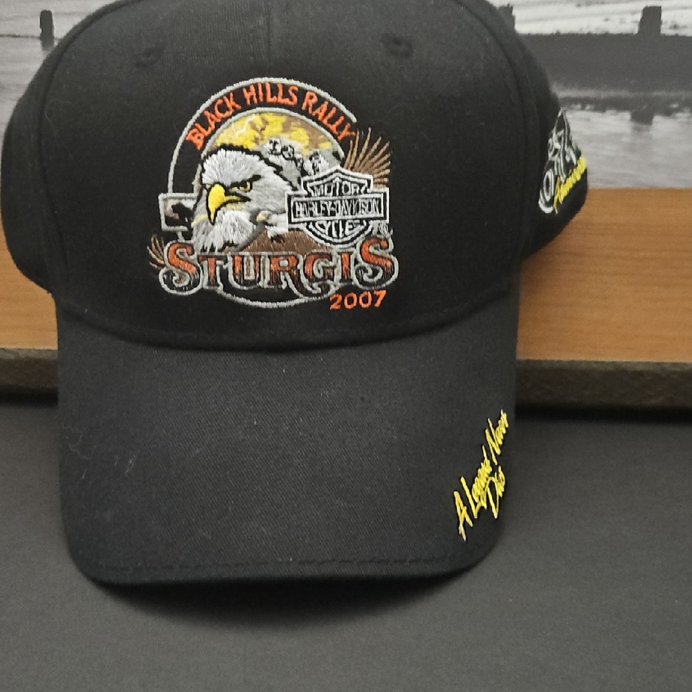 2/$13 Harley-Davidson Sturgis BLACK HILLS RALLY 2007 Cap - VINTAGE